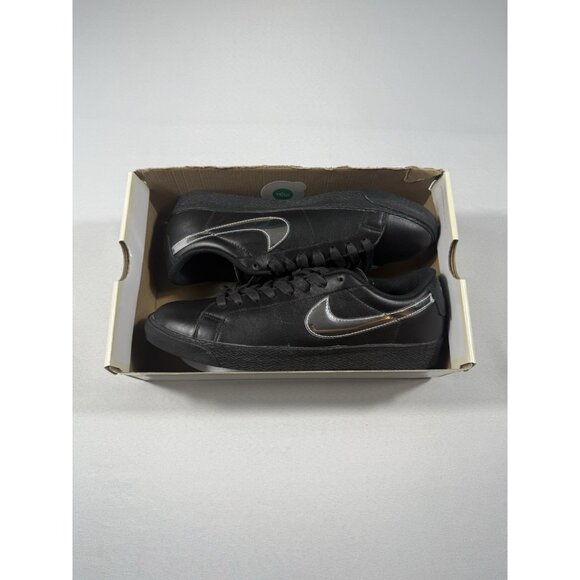 New Men’s Size 10.5 - Dancer Skateboards x Nike Zoom Blazer SB Low Black Silver - Picture 1 of 10